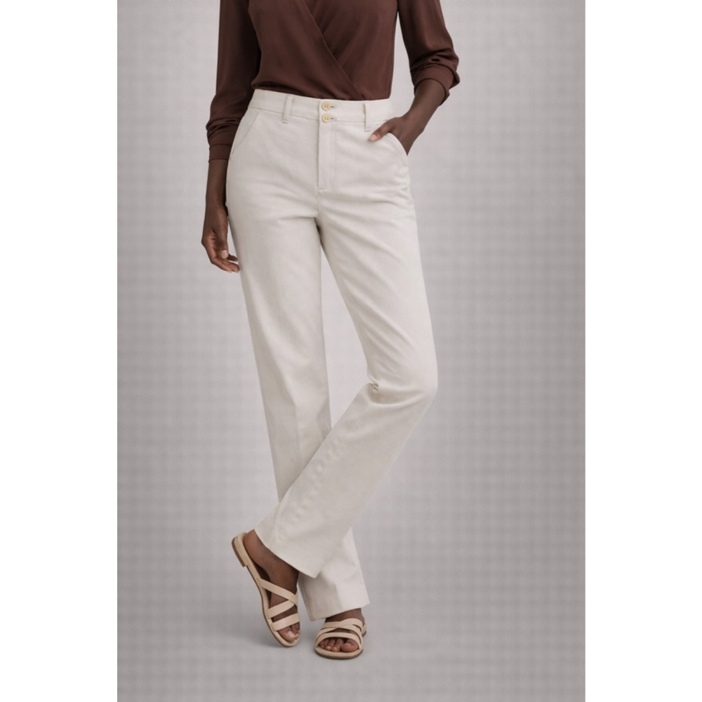 DOLCE & GABBANA | Beige Boot Cut & Flare Pants Size 6